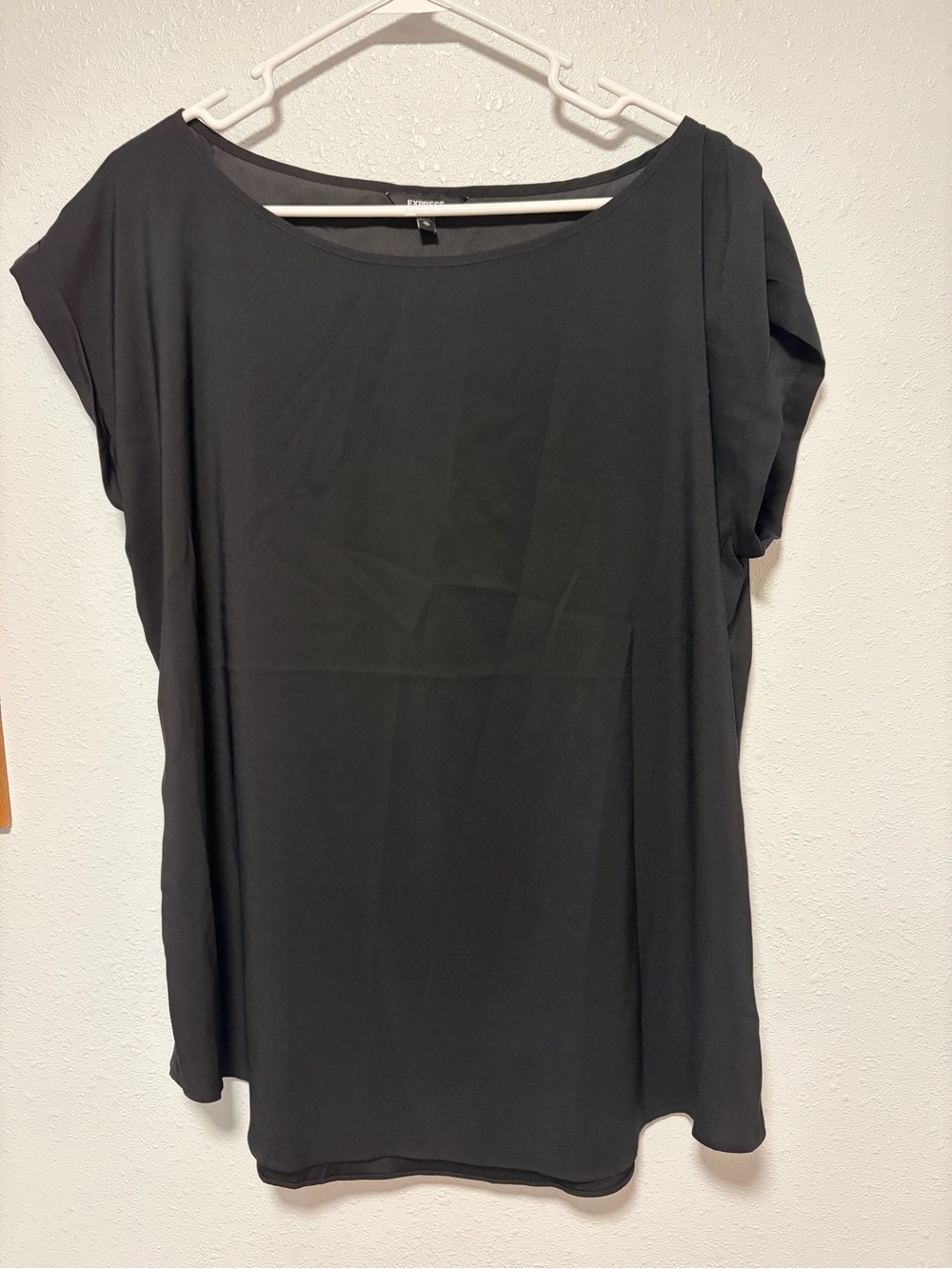 Express Black Boatneck Dolman Sleeve Blouse